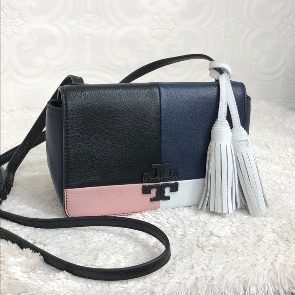 🌸OFFRS🌸Tory Burch All Leather ColorBlock Crssbdy - Picture 5 of 8
